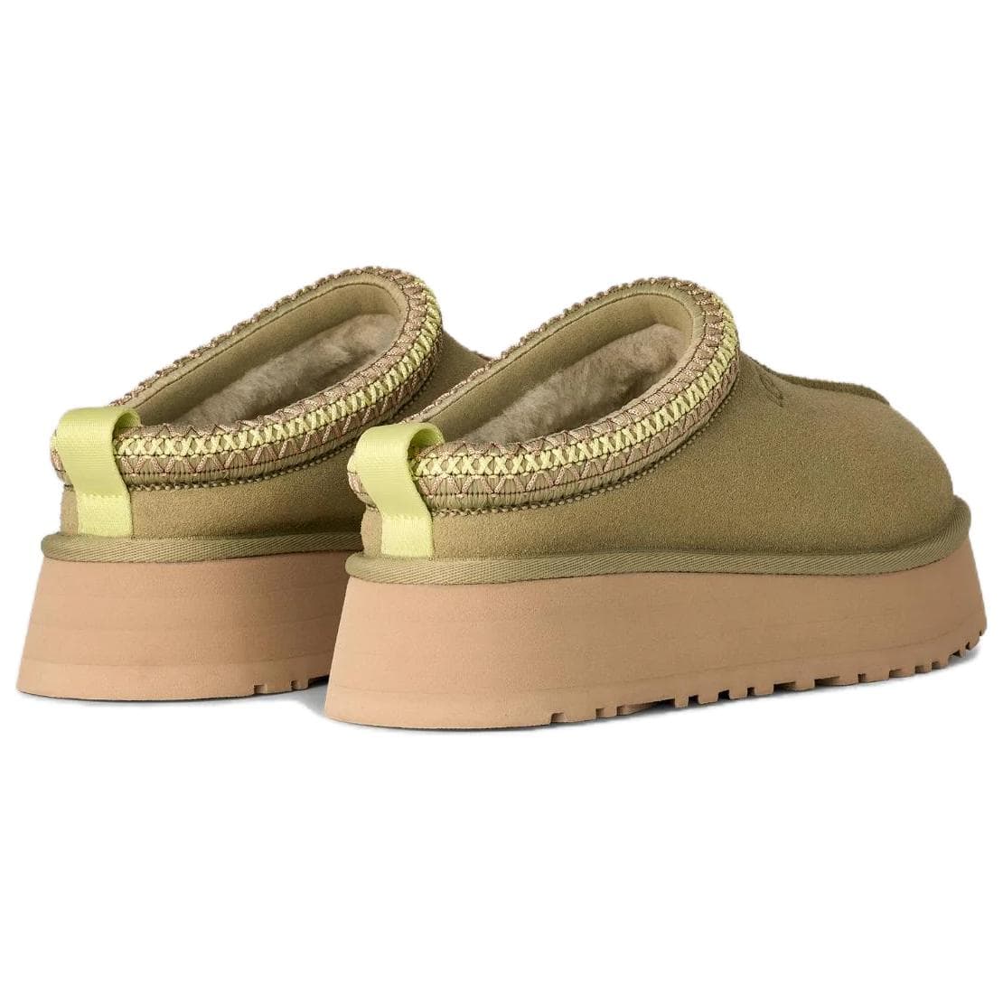 Сандалии UGG Tazz II Минималистичный Удобный С флисовой подкладкой Мюли Домашние тапочки Женские Зеленый - изображение 4