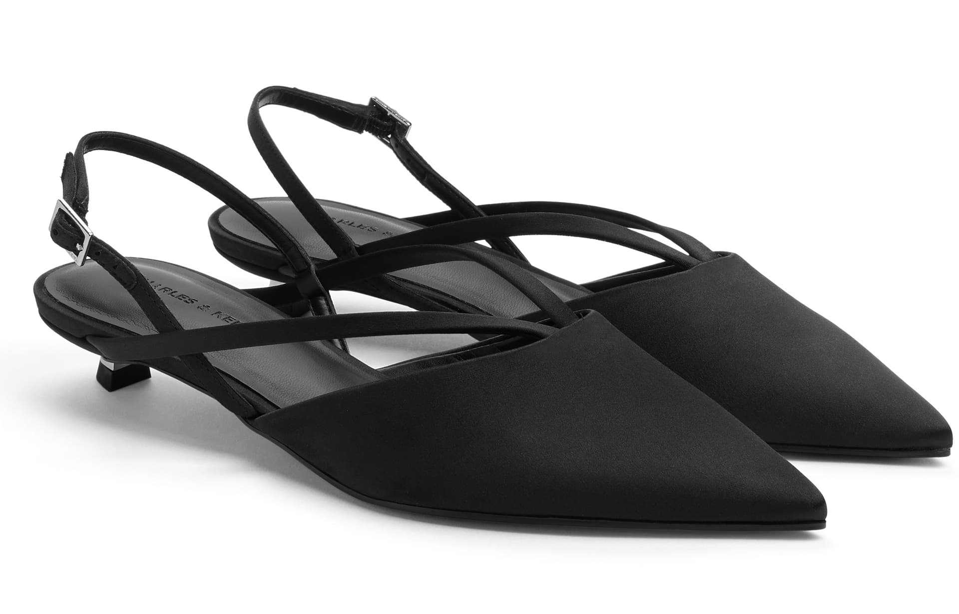 Шлёпанцы CHARLES KEITH Маленький Ck ПУ (полиуретан) Текстиль One Шнуровка Сандалии 2,5 см Женские - изображение 2
