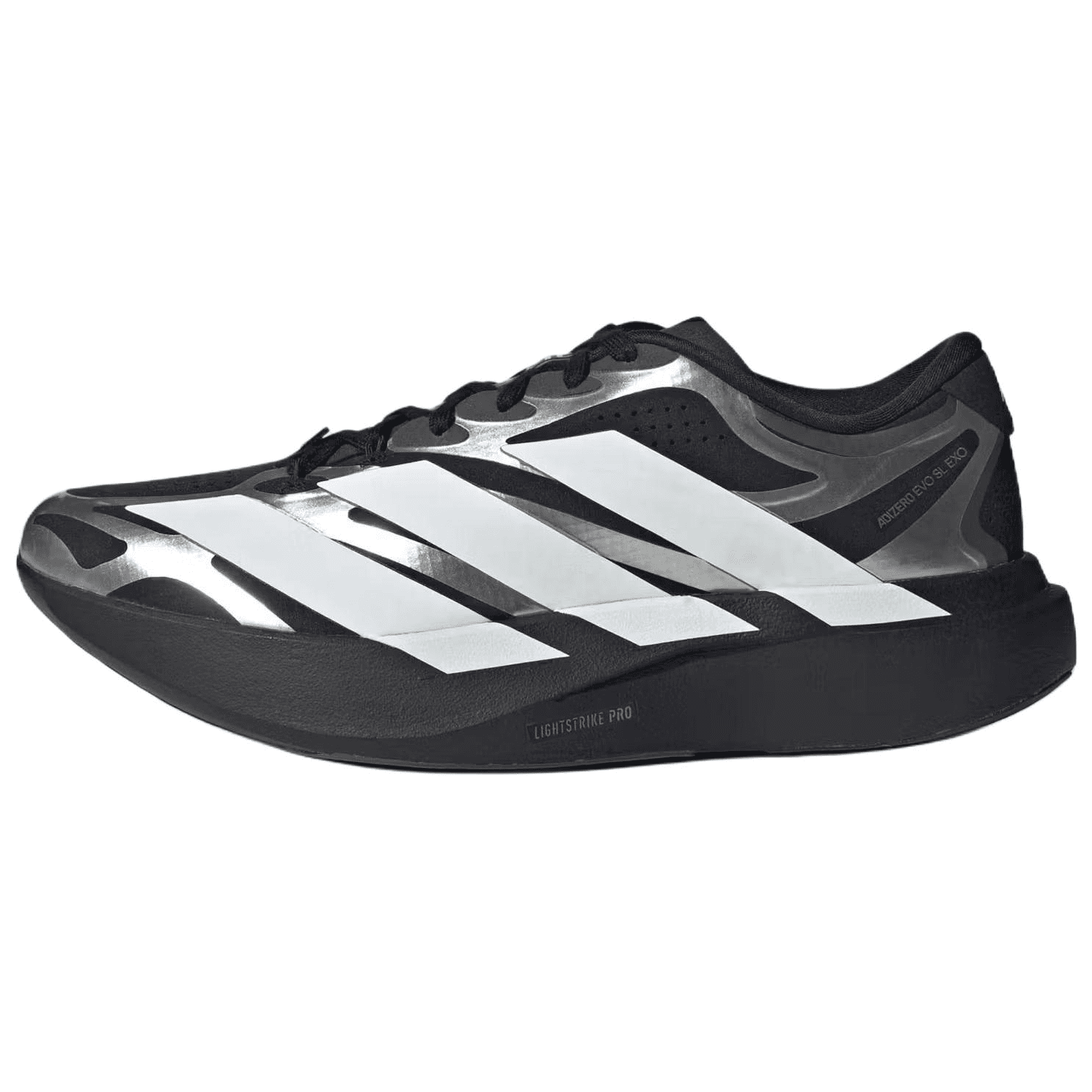 Кроссовки для бега Adidas Adizero EVO SL Увеличение роста Лоу-топы Марафон Беговые кроссовки Мужской Черный белый - изображение 1