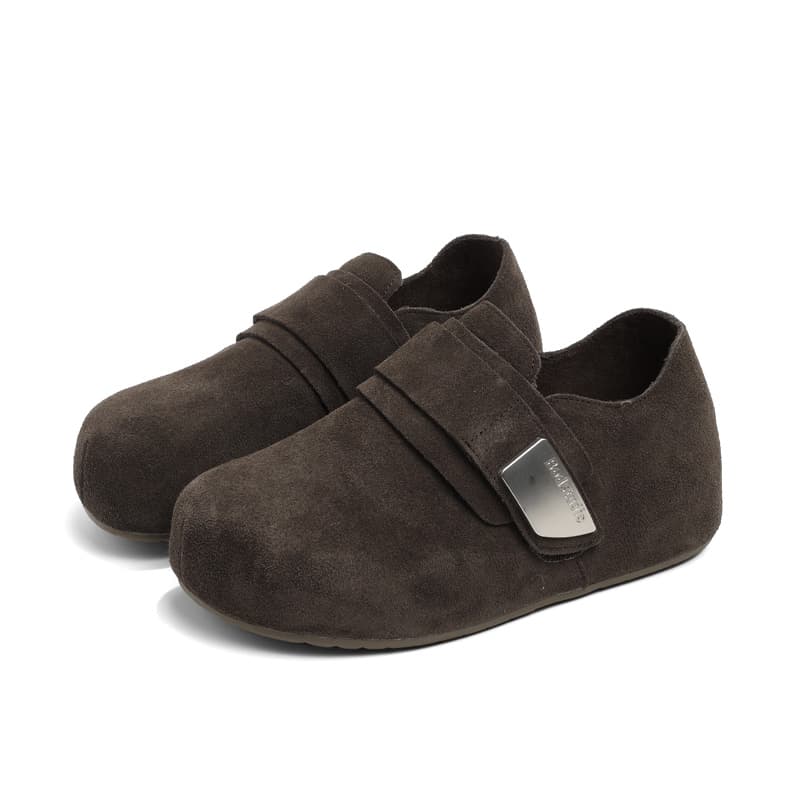 Сандалии CENTRAL KITTY На липучке с флисовой подкладкой термическая шоколадная обувь Birkenstock женская - изображение 2