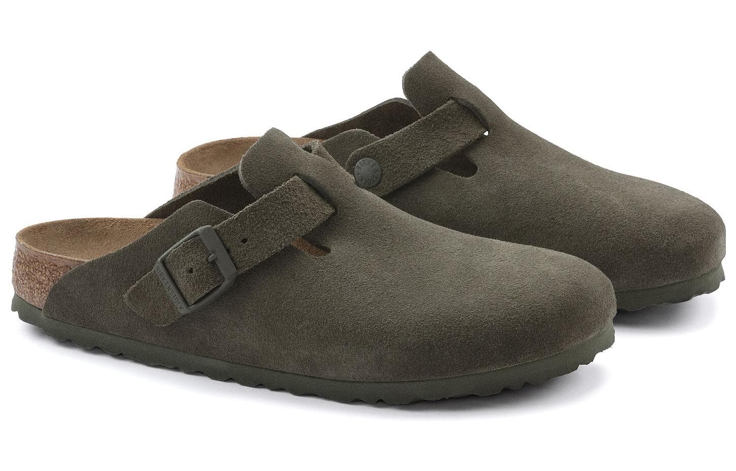 Сандалии Birkenstock Бостон Отсутствие специальных функций Закрытые тапочки Унисекс Зелёный - изображение 3