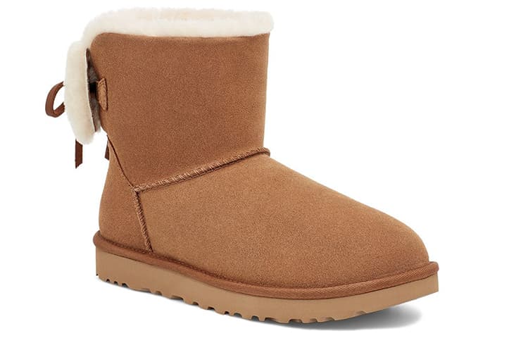 Ботинки зимние UGG Classic Double Bow Mini Chestnut - изображение 3