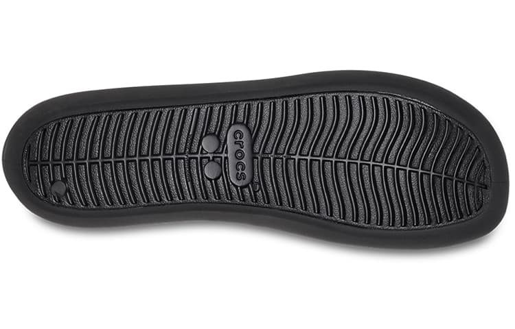 Тапочки Crocs ПУ (полиуретан) Женская Повседневная Обувь Женская Черная - изображение 6