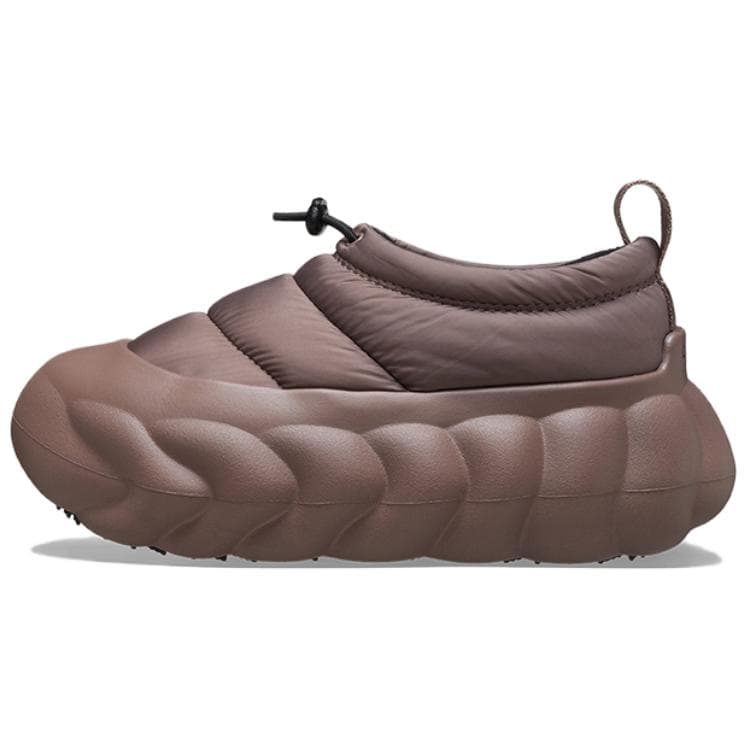 Кроссовки Crocs Overpuff ПУ (полиуретан) Низкий верх Повседневная обувь Унисекс Коричневый - изображение 1
