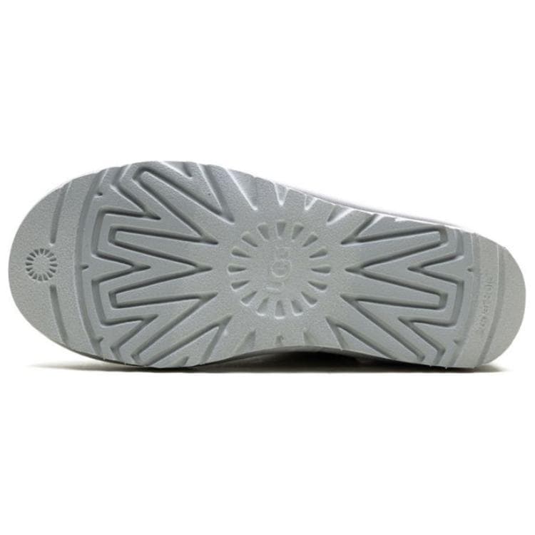 Ботинки зимние UGG CLASSIC MINI Радужная Телячья Кожа Короткие Снежные Ботинки Женские Ледниково-Серый - изображение 5
