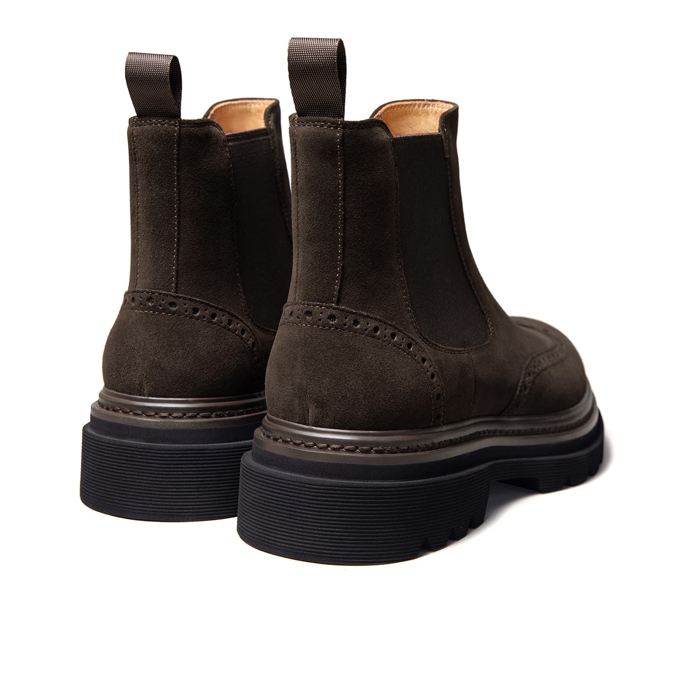 Ботинки челси THOM WILLS BROGUE Броги Искусственная замша Ботинки Короткий Челси Мужской - изображение 5