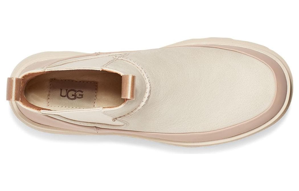 Ботинки челси UGG Кожа Короткий Челси Женские Цвет морской соли - изображение 4