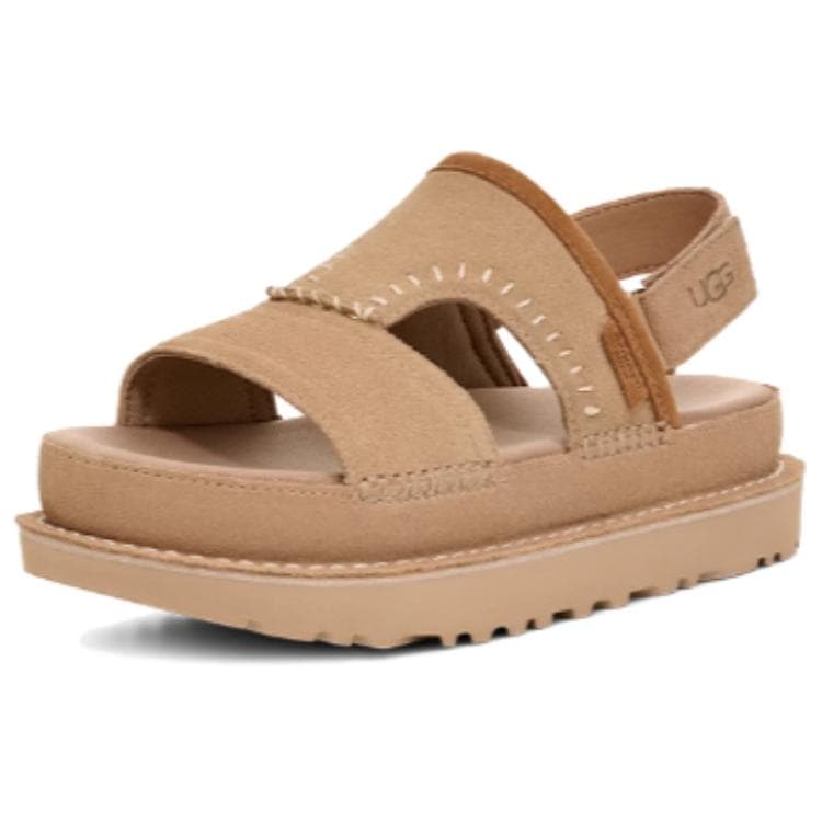Шлёпанцы UGG Goldenstar one Шнуровые сандалии женские Светлый умбра - изображение 3
