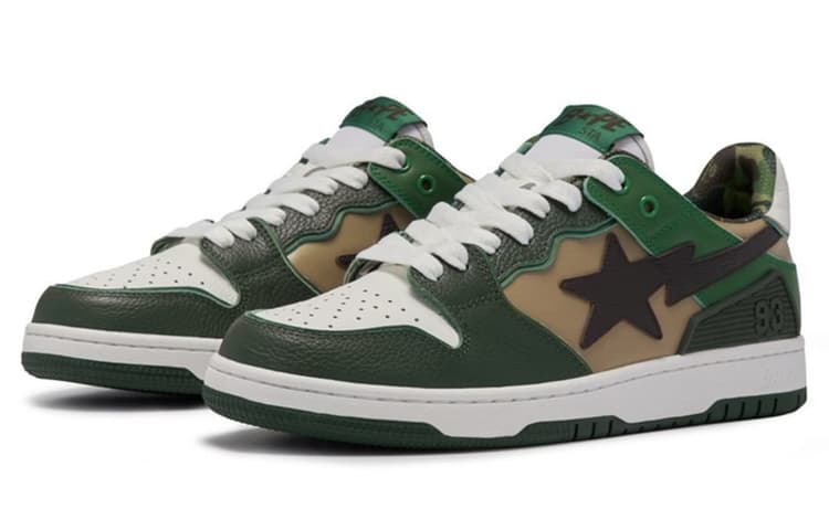 Кроссовки A BATHING APE SK8 STA Classic Green - изображение 3