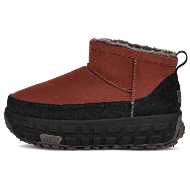 Ботинки зимние UGG Термические Короткие Снежные Ботинки Унисекс Красный Черный - изображение 1