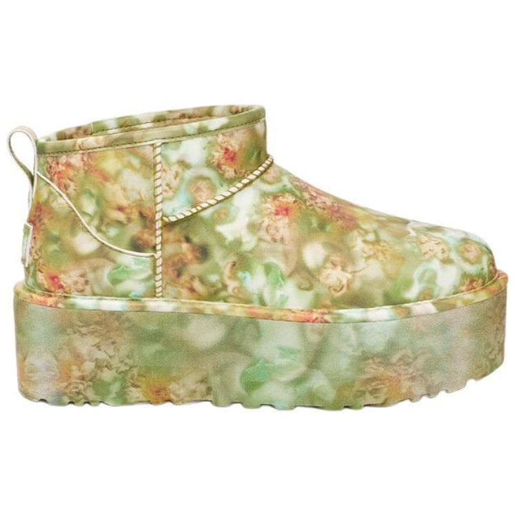 Ботинки зимние Collina Strade x UGG Короткие Снежные Ботинки Унисекс Многоцветные Зеленые - изображение 2