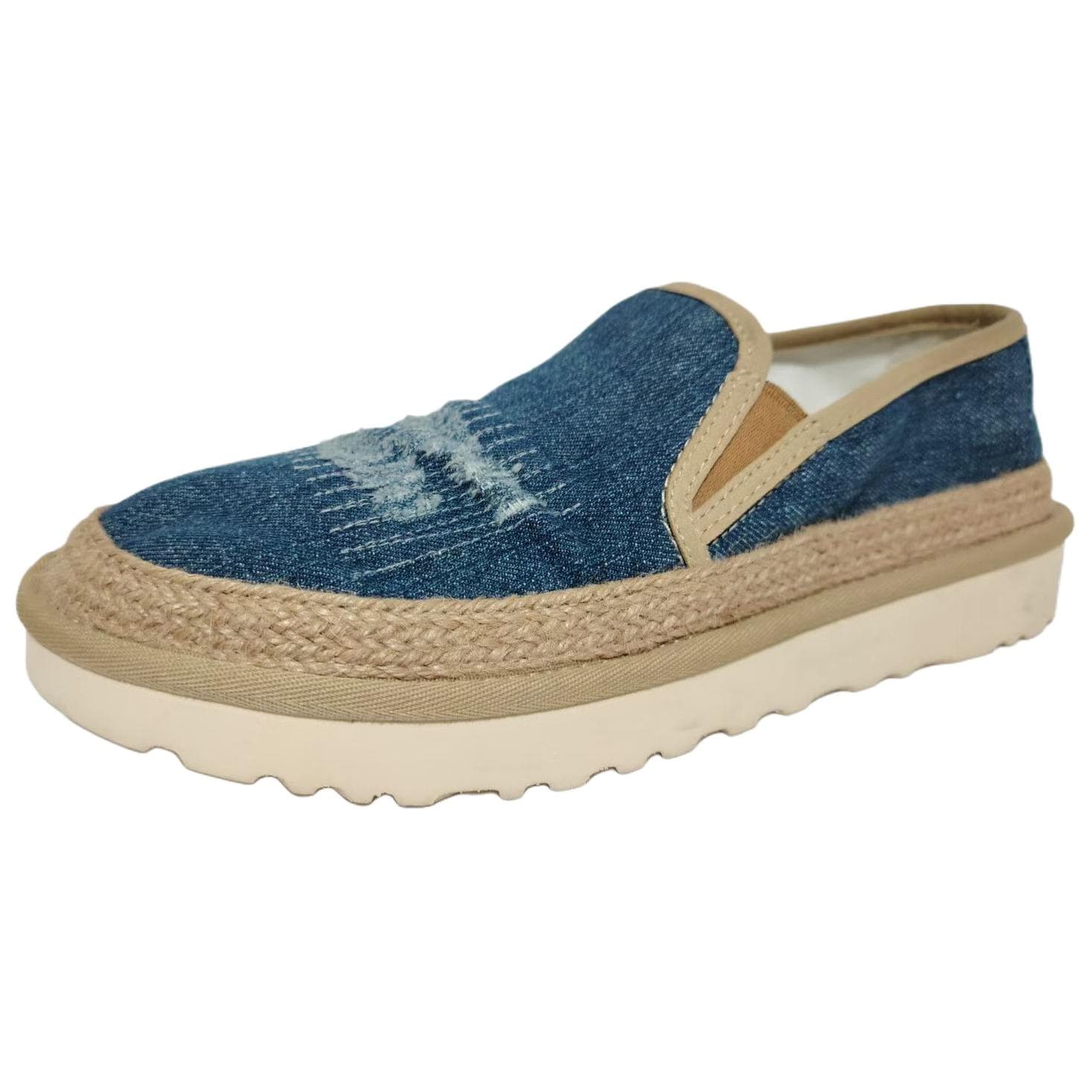 Кроссовки UGG Rex Espadrille Denim Low-Top Повседневная Обувь Мужская Синяя - изображение 3