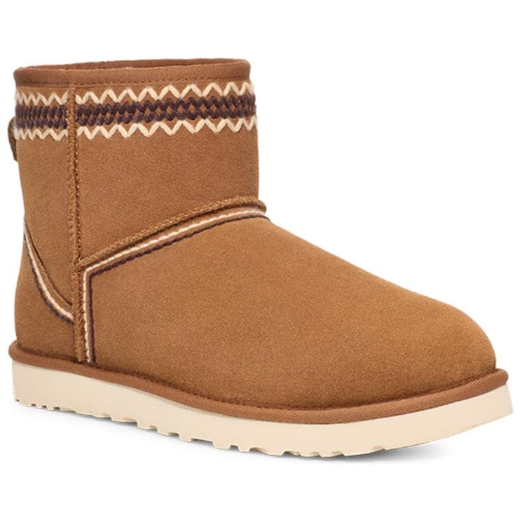 Ботинки зимние UGG CLASSIC MINI Atherson Коровья кожа Короткие Снежные ботинки Мужские Коричневые - изображение 2