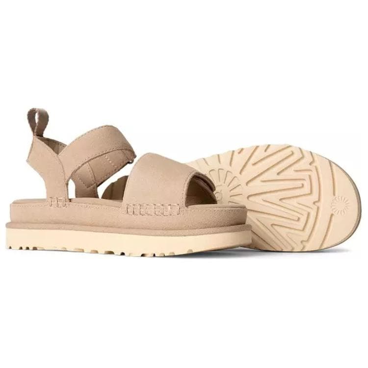 Шлёпанцы UGG Goldenstar one Шнурованные Сандалии Женские Песочный - изображение 4