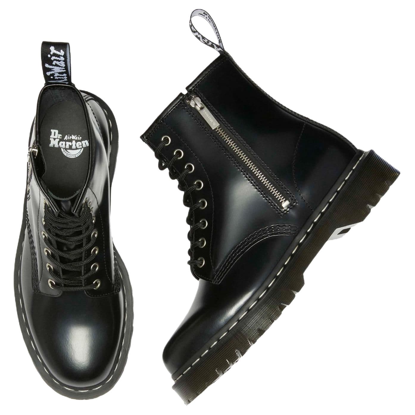 Ботинки Dr.Martens 1460 Минималистичная мода Короткие армейские ботинки 3,5 см Унисекс Черный - изображение 7