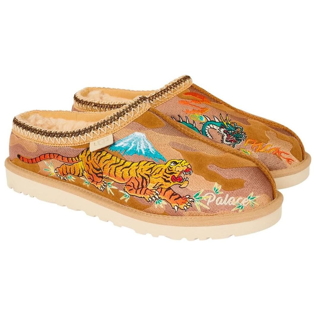 Кроссовки UGG x PALACE Tasman Low Топ Утепленная Обувь Повседневная Унисекс Коричневый - изображение 3