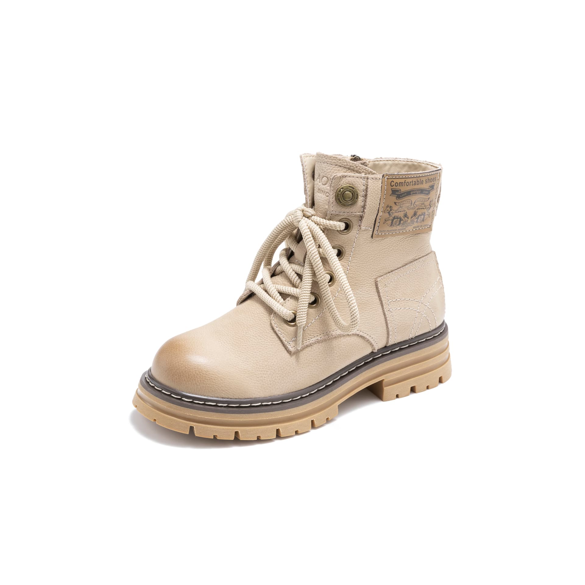 Ботинки AOKANG Classic Ankle Boots Beige - изображение 3