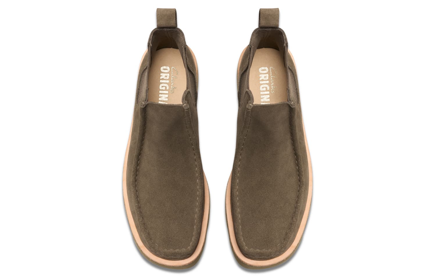 Ботинки челси Clarks Короткий Челси Женские Серый - изображение 3
