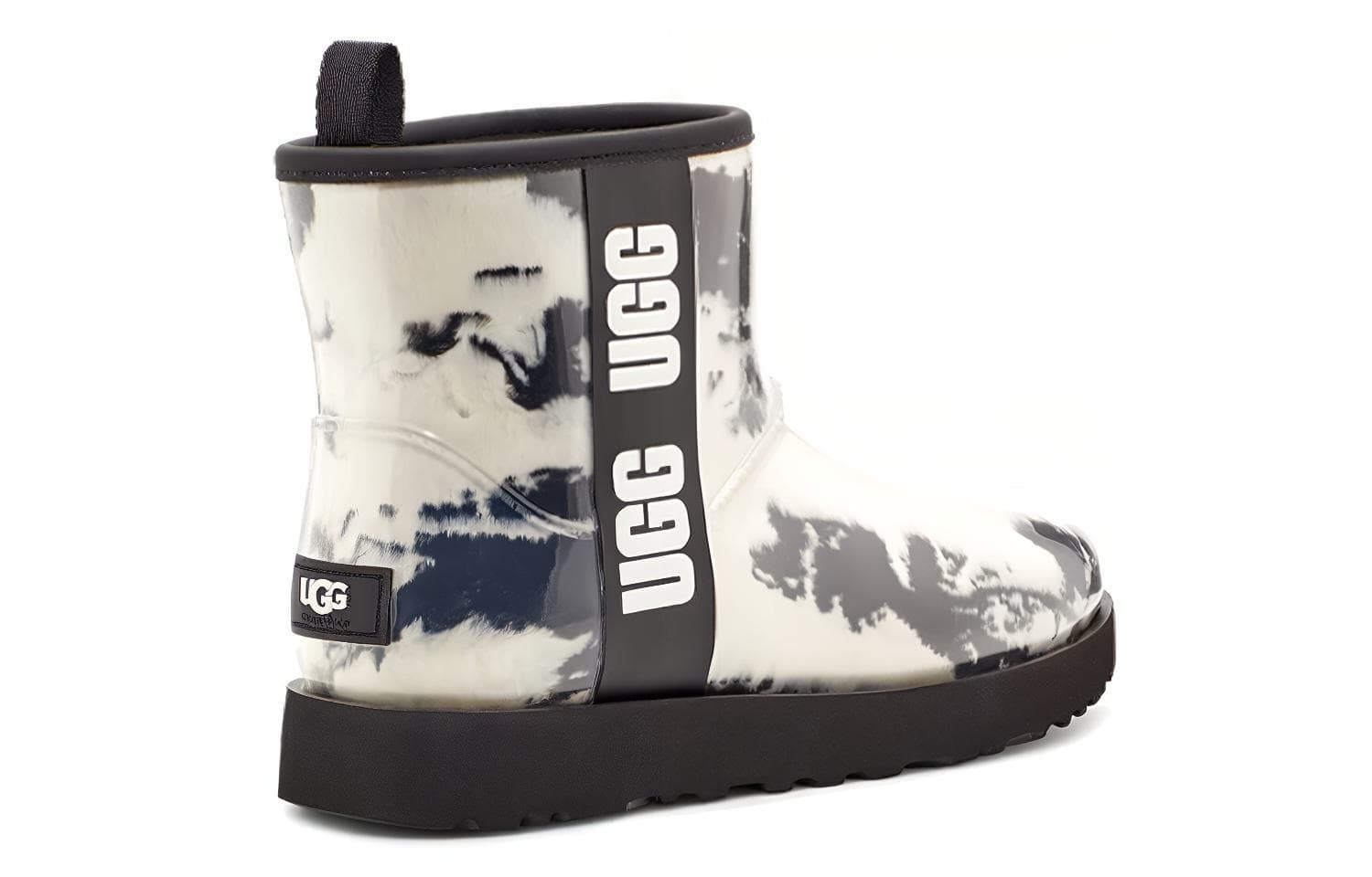 Ботинки зимние UGG Classic Clear Mini Marble Black White - изображение 4