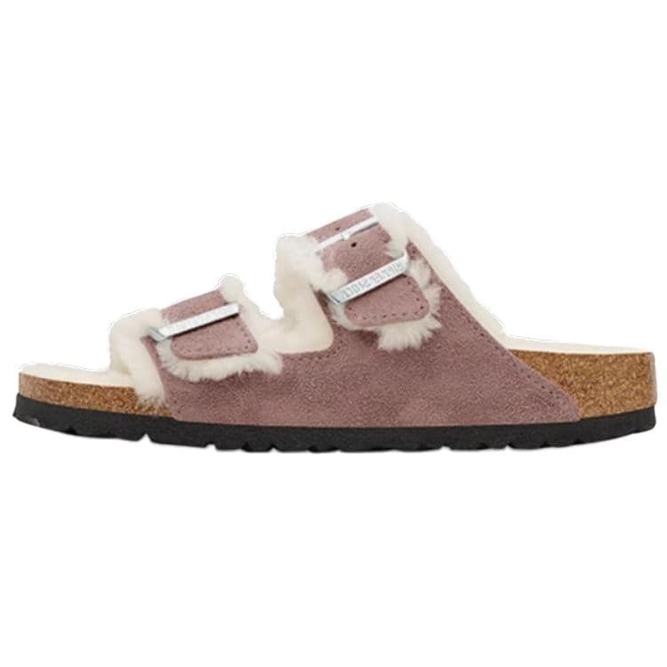 Сандалии Birkenstock Arizona Shearling ЭВА Устойчивые к истиранию Шлепанцы Женские Фиолетовые - изображение 1