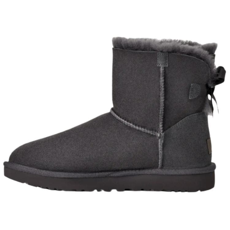 Ботинки зимние UGG Mini Bailey Bow II Зимние ботинки Женские Обсидиан - изображение 1