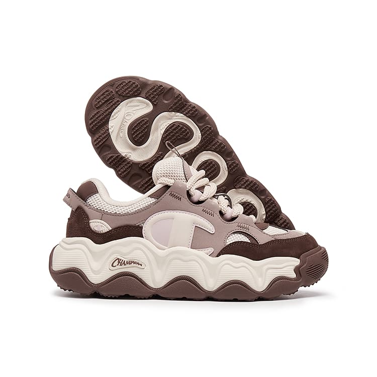 Кроссовки Champion Champ Lava EC Low-Top Повседневная обувь Унисекс Шишечно-коричневый Вельветовый коричневый - изображение 2