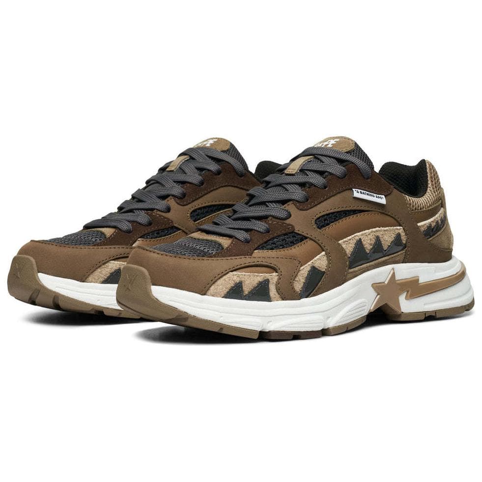 Кроссовки A BATHING APE SHARK STA Коровья кожа Противоскользящие Низкие повседневные мужские туфли - изображение 6