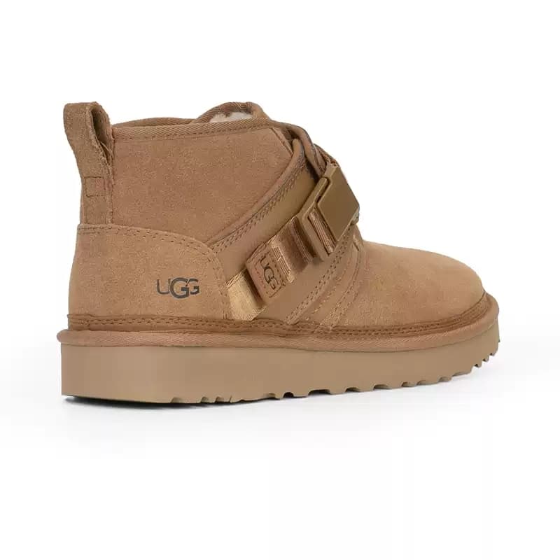 Ботинки зимние UGG Овчина Термический Устойчивый к истиранию С флисовой подкладкой Модный Минималистский стиль Короткие Снеботуфли - изображение 3