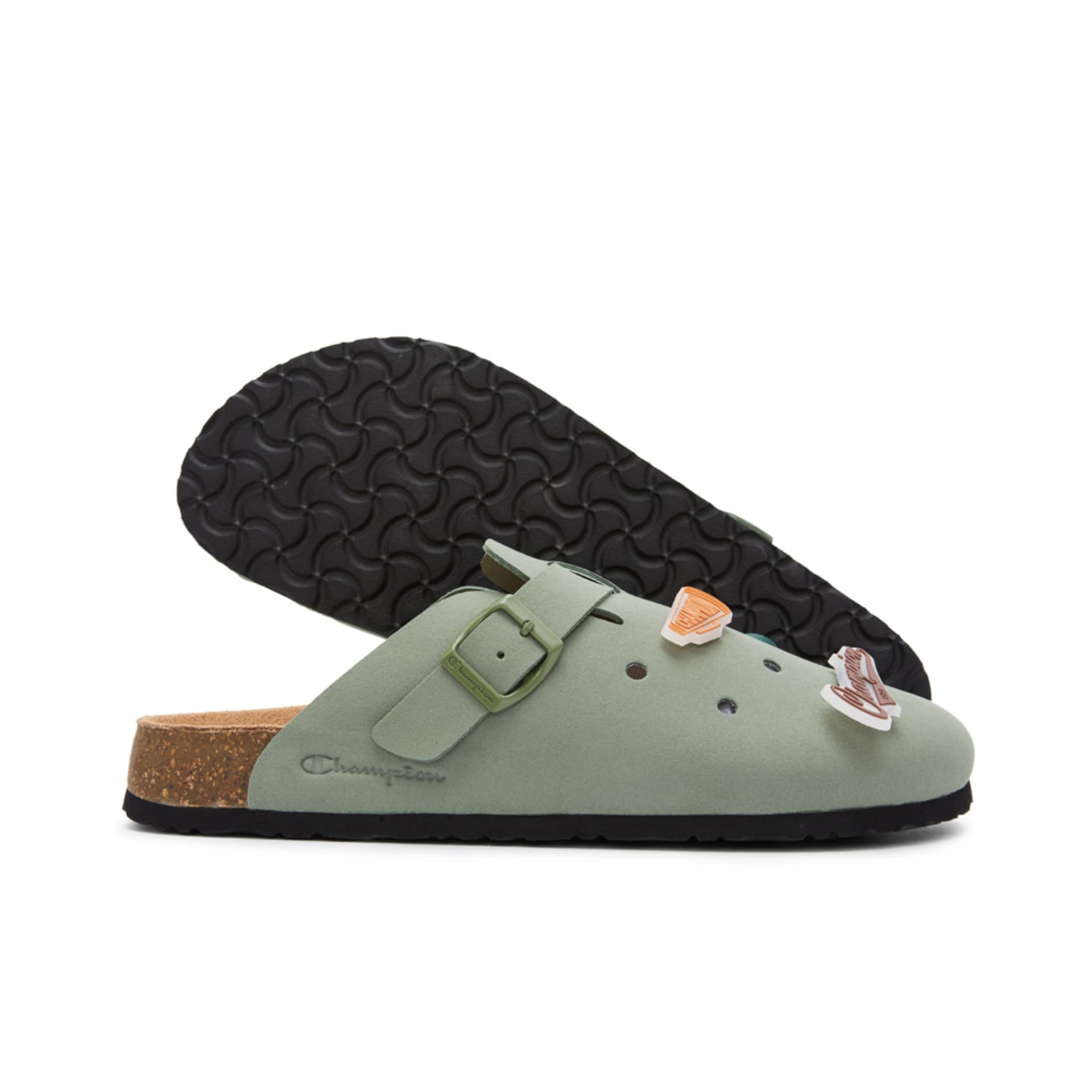 Сандалии Champion Резина Дышащая Обувь Birkenstock Унисекс Темно-оливковый Зеленый - изображение 4