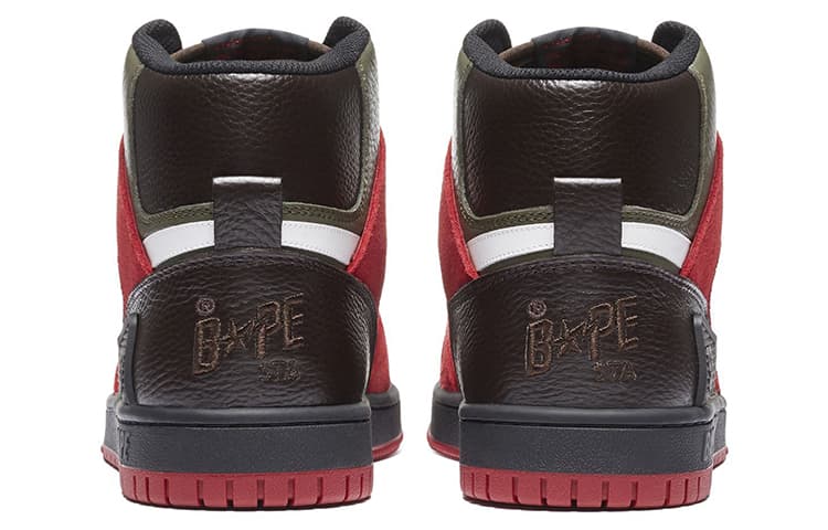 Кроссовки A BATHING APE STA 93 Hi Olive - изображение 3