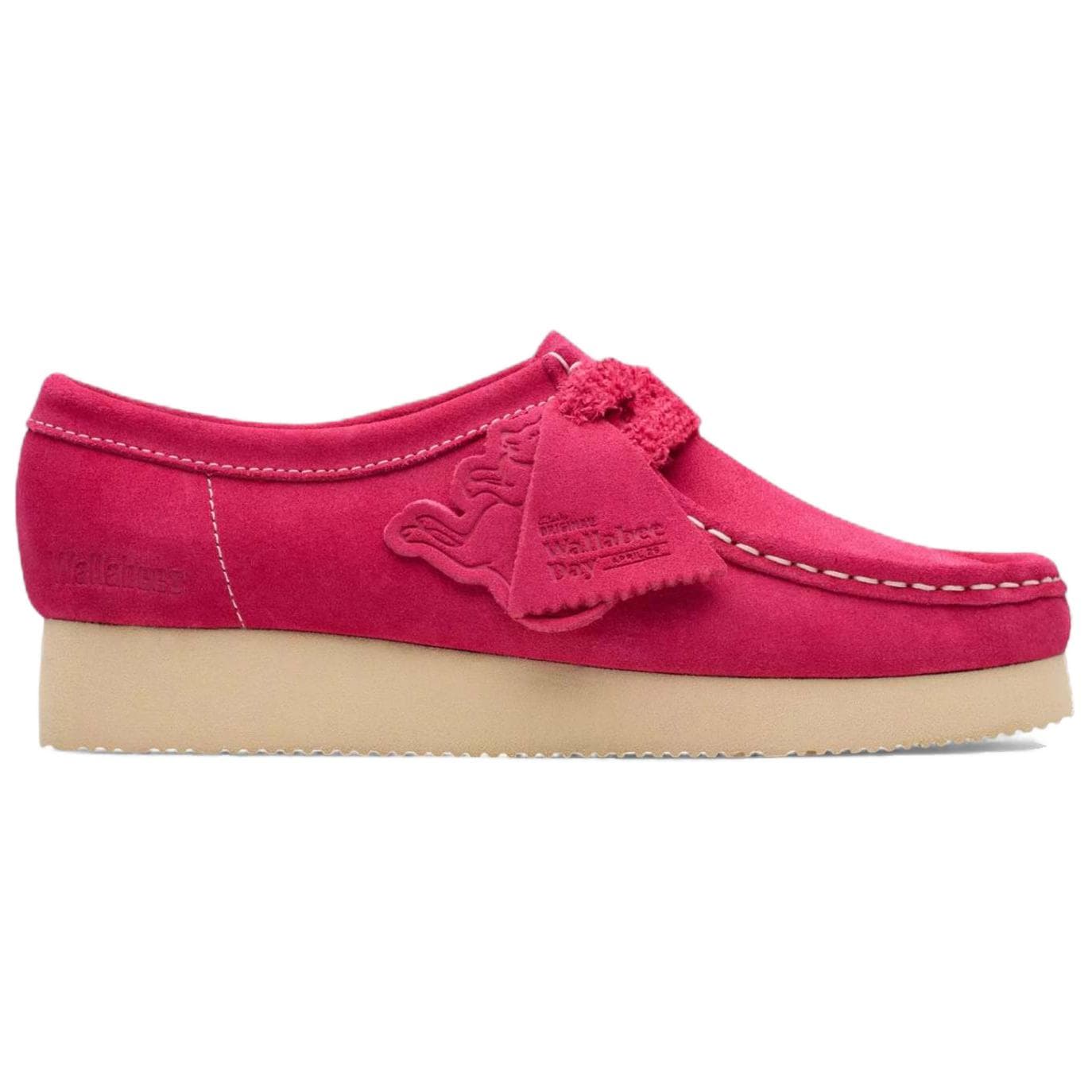 Тапочки Clarks Wallabee 2604 Модный тренд Повседневная обувь Женская Розовая - изображение 2