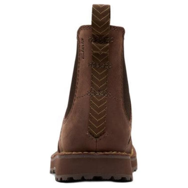 Ботинки челси Clarks Спилок Коровья Кожа Средняя Длина Челси 3 см Мужской Коричневый - изображение 4