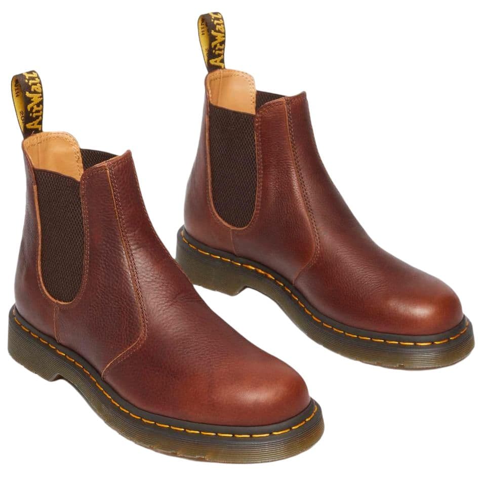 Ботинки челси Dr.Martens 2976 Кожа Короткий Челси Унисекс Коричневый - изображение 4