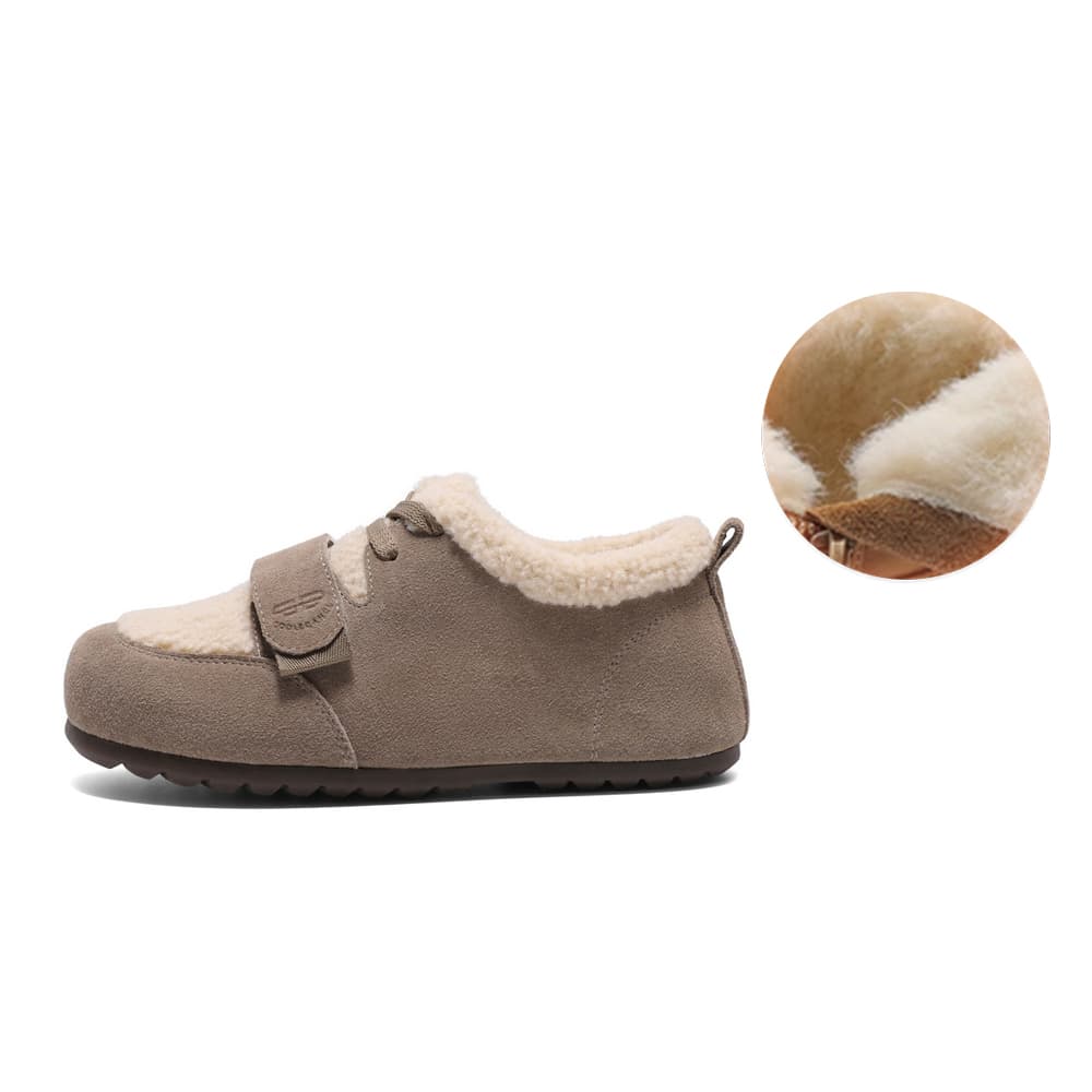 Тапочки Белль Спилок коровья Минимализм Тост Birkenstock Теплоизоляционный С флисовой подкладкой Fashion Versatile Тапочки - изображение 2