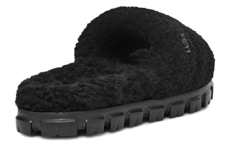 Сандалии ugg Минимализм Удобный С флисовой подкладкой Мюли ЭВА Шлепанцы Женские Черный - изображение 4