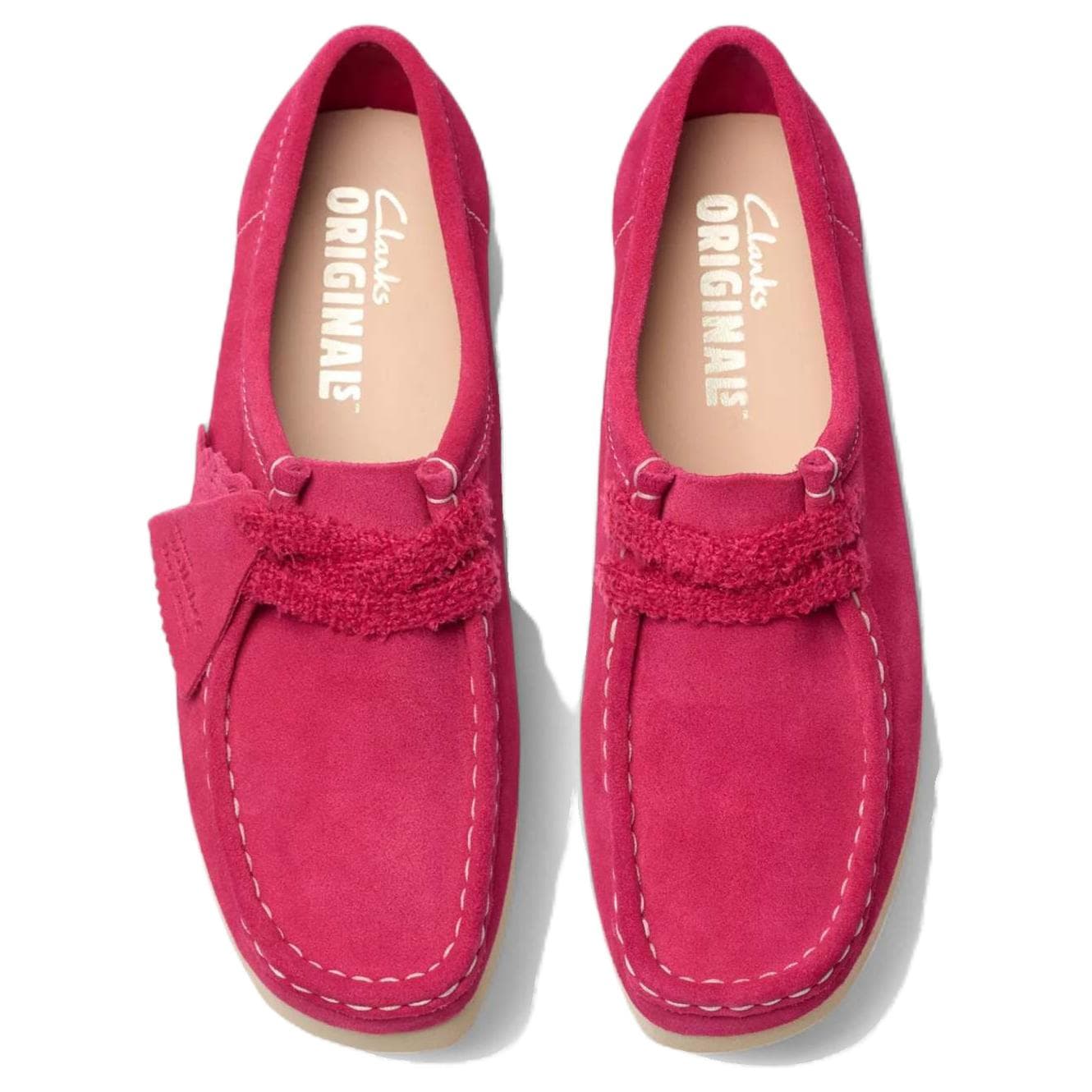Тапочки Clarks Wallabee 2604 Модный тренд Повседневная обувь Женская Розовая - изображение 4