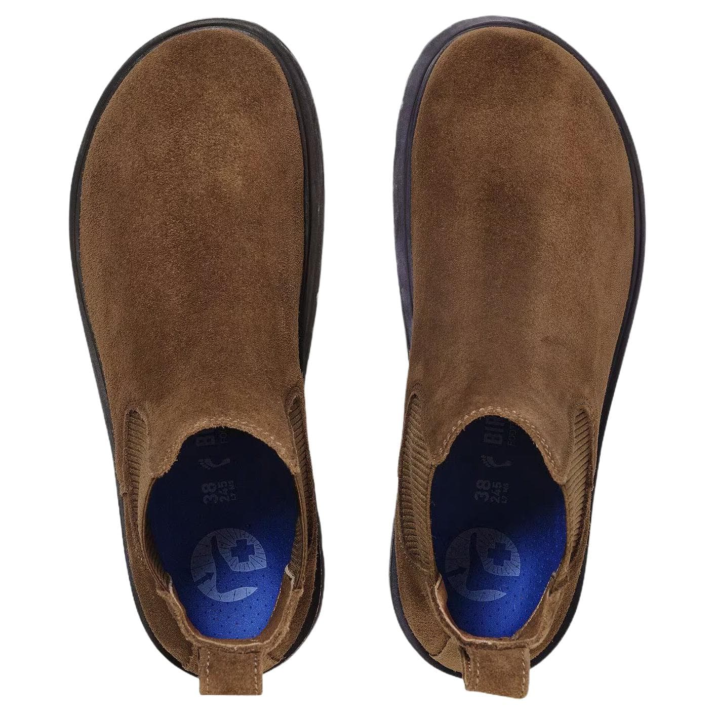Ботинки челси Биркенсток Highwood Slip on Искусственная замша Короткий Челси Женский Коричневый Узкий Версия - изображение 4