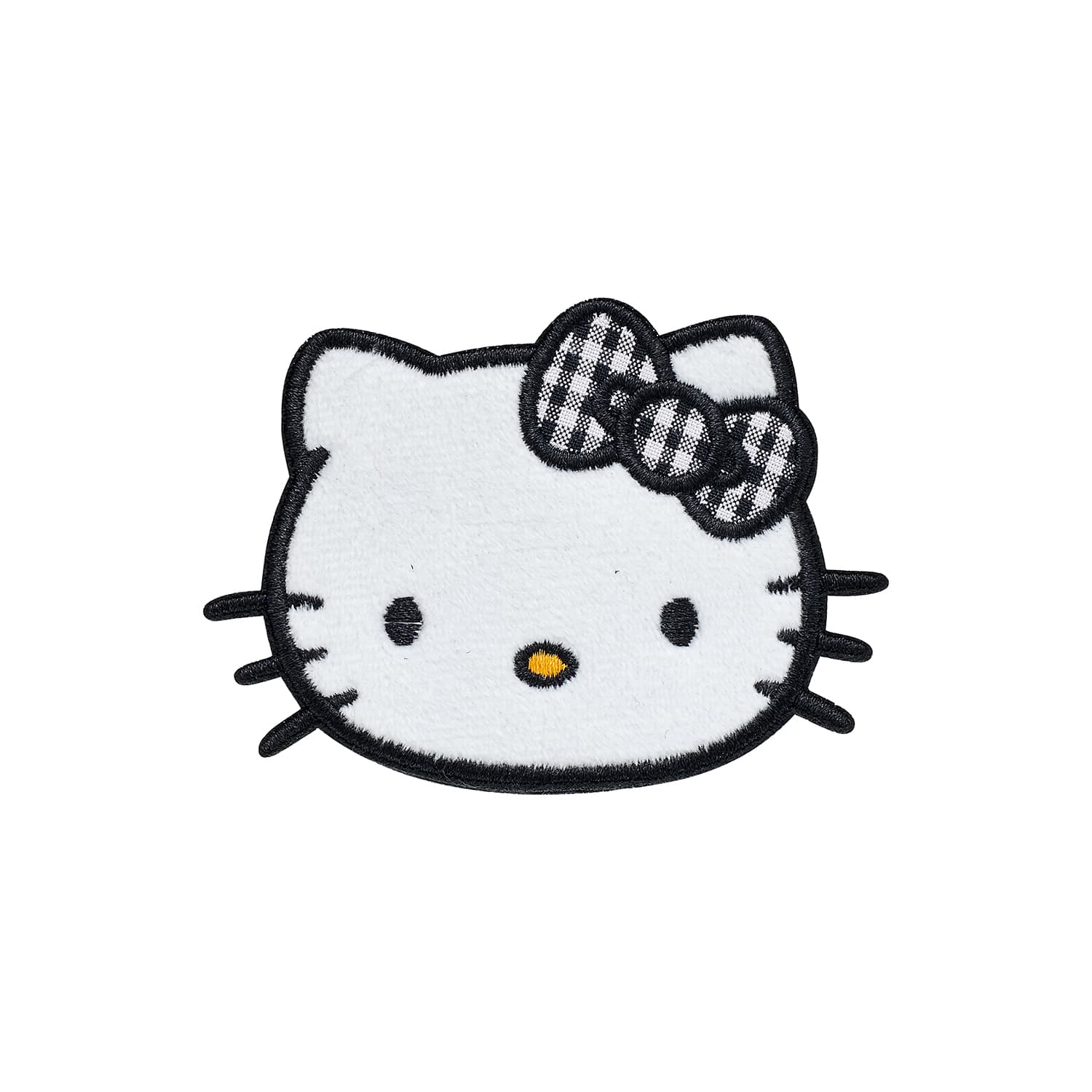 Заколка Sanrio Хелло Китти Черно-белая шахматка Бант Мультяшный рисунок Привлекательный Розовая прелесть Заколка для волос - изображение 1