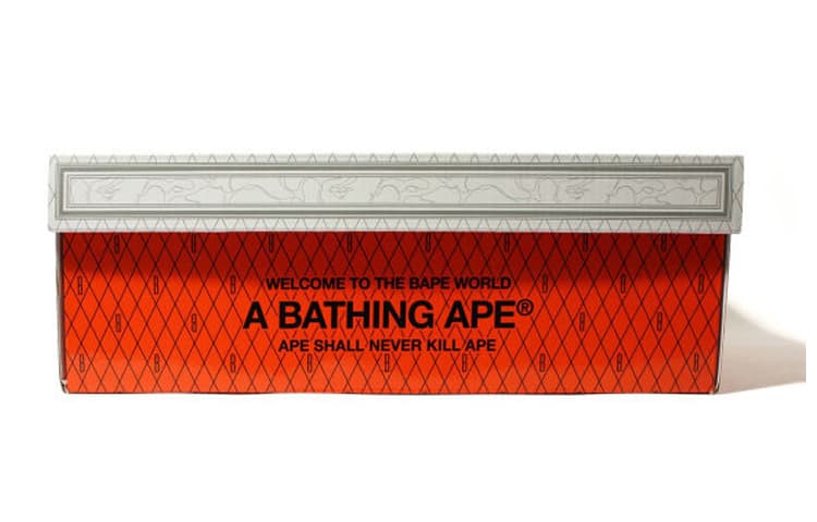 Кроссовки Heron Preston x A Bathing Ape STA White Orange - изображение 6