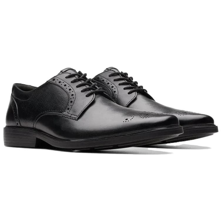 Clarks Clarkslite Галстук Кожа Туфли Мужской Черный - изображение 3