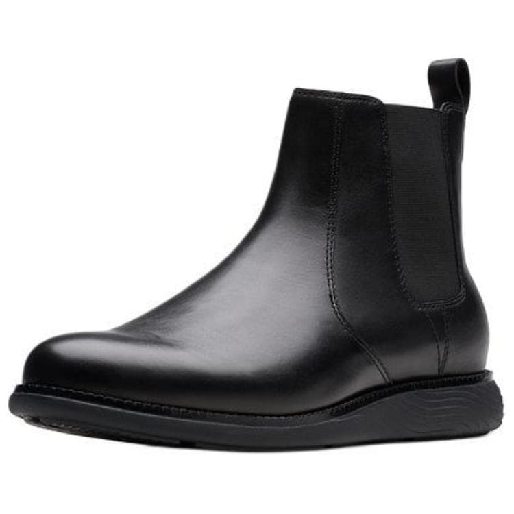 Ботинки челси Clarks Коровья кожа Короткий Челси 2,5 см Мужской Черный - изображение 3