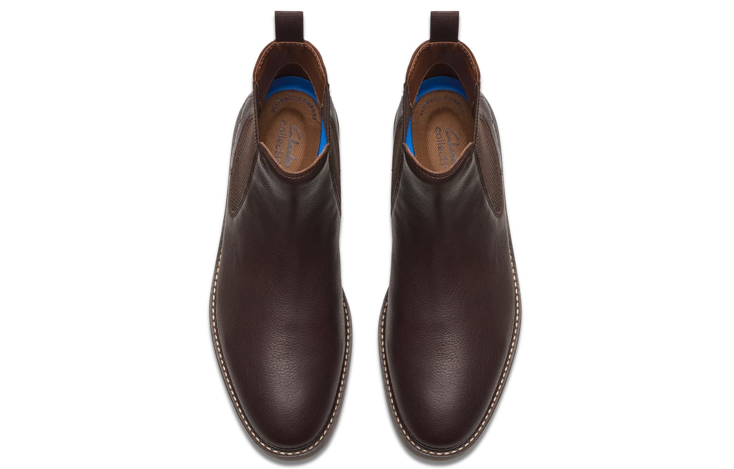 Ботинки челси CLARKS Короткий Челси Мужской Коричневый - изображение 3