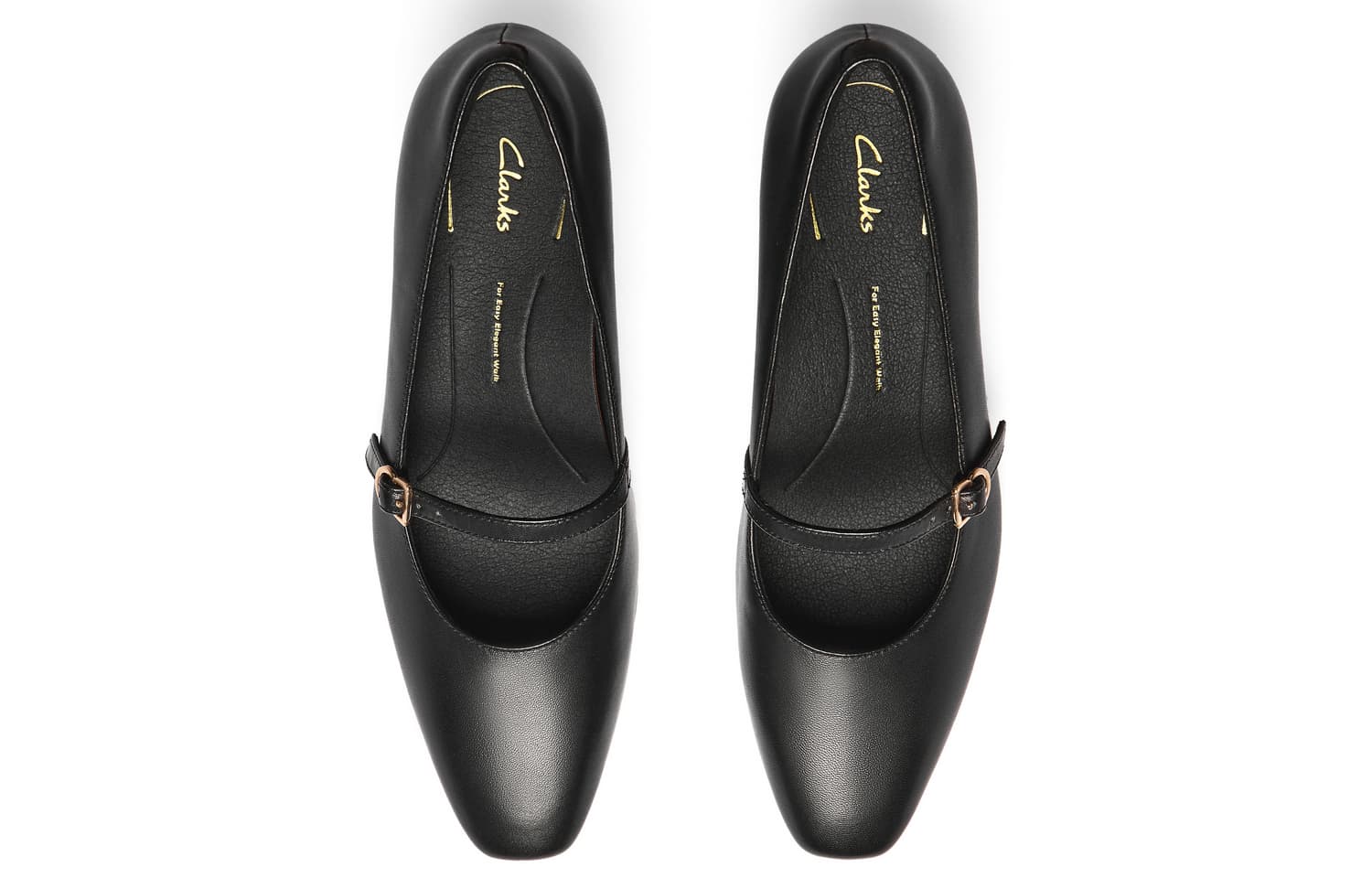 Clarks Овчина Mary Jane Женские Туфли Черные - изображение 3