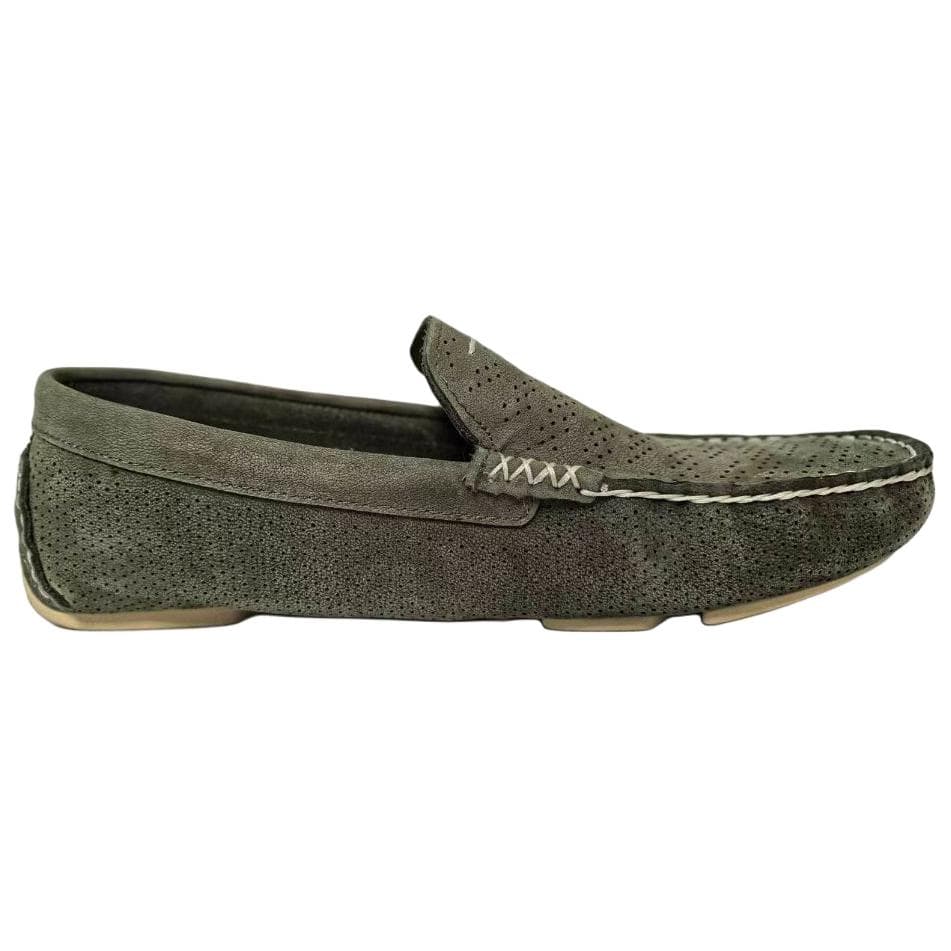 UGG HENRICK Stripe PERF Лоферы с резиновой подошвой Мужские Мохово-зеленый - изображение 2