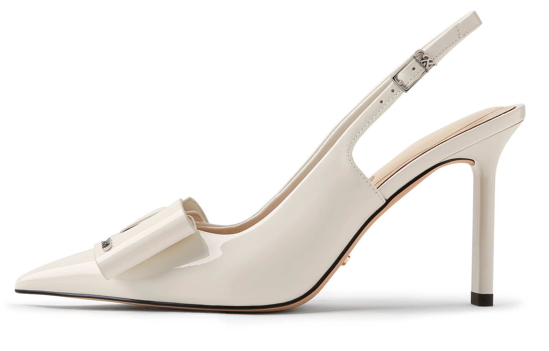 Туфли CHARLES&KEITH Элегантные сандалии с бантом и заостренным носком из натуральной кожи на узком каблуке 10 см - изображение 4