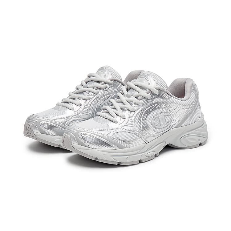 Кроссовки для бега Champion Low Top Беговые кроссовки Унисекс Серебристо-белый Day Речный Каменный серый - изображение 2