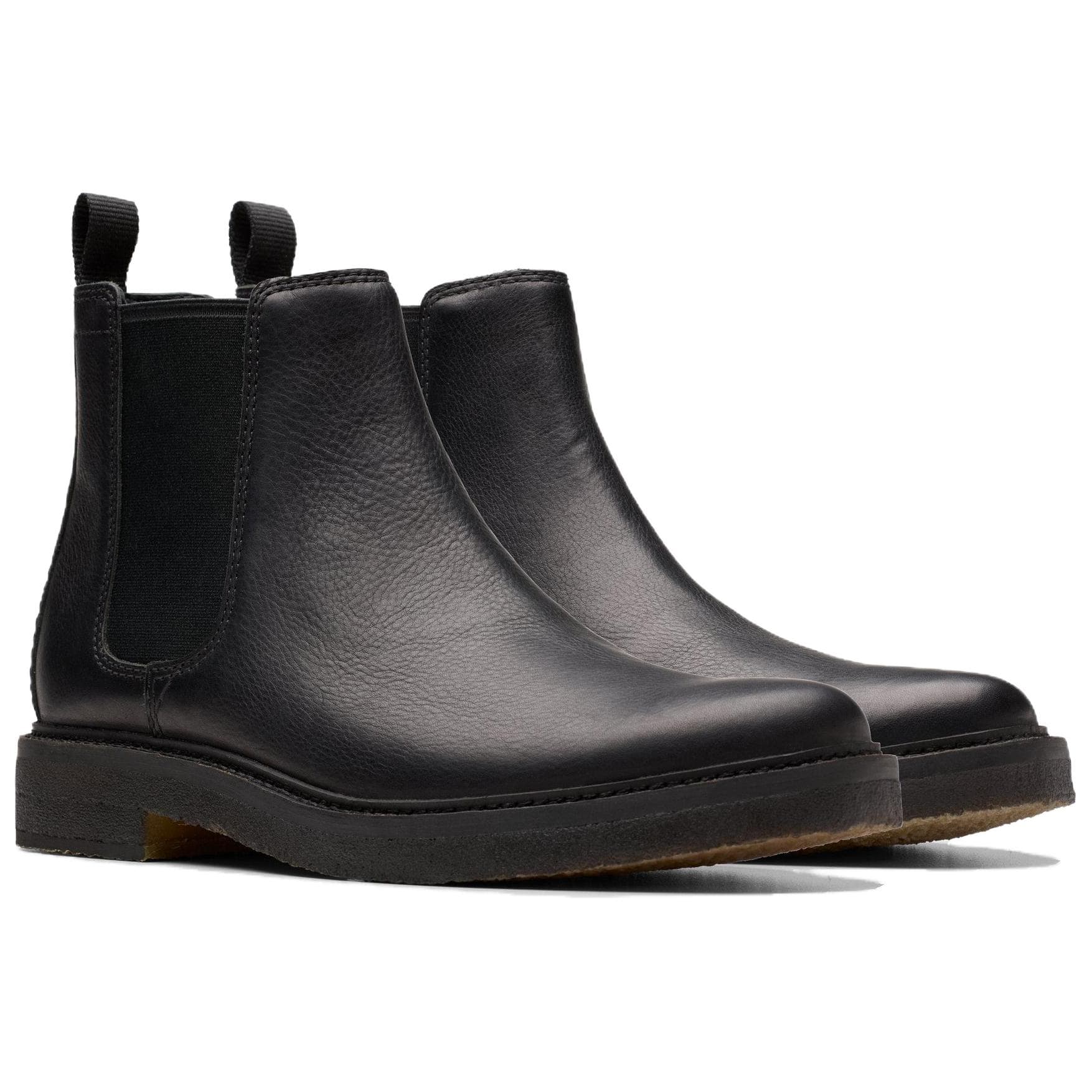 Ботинки челси Clarks Кожа Короткий Челси Мужской Черный - изображение 3