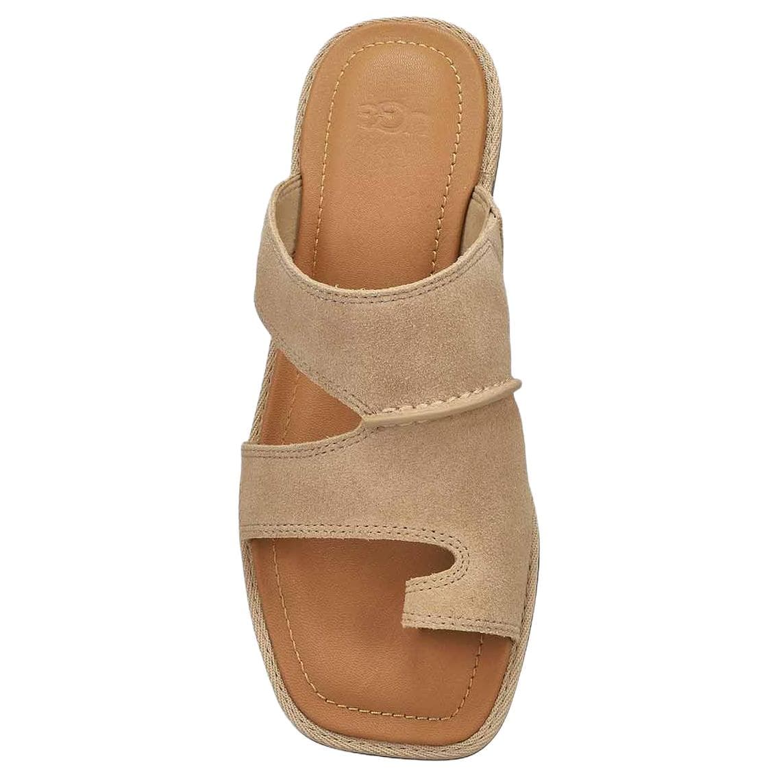 Сандалии UGG Износостойкие Шлепанцы Женские Бежевые - изображение 5