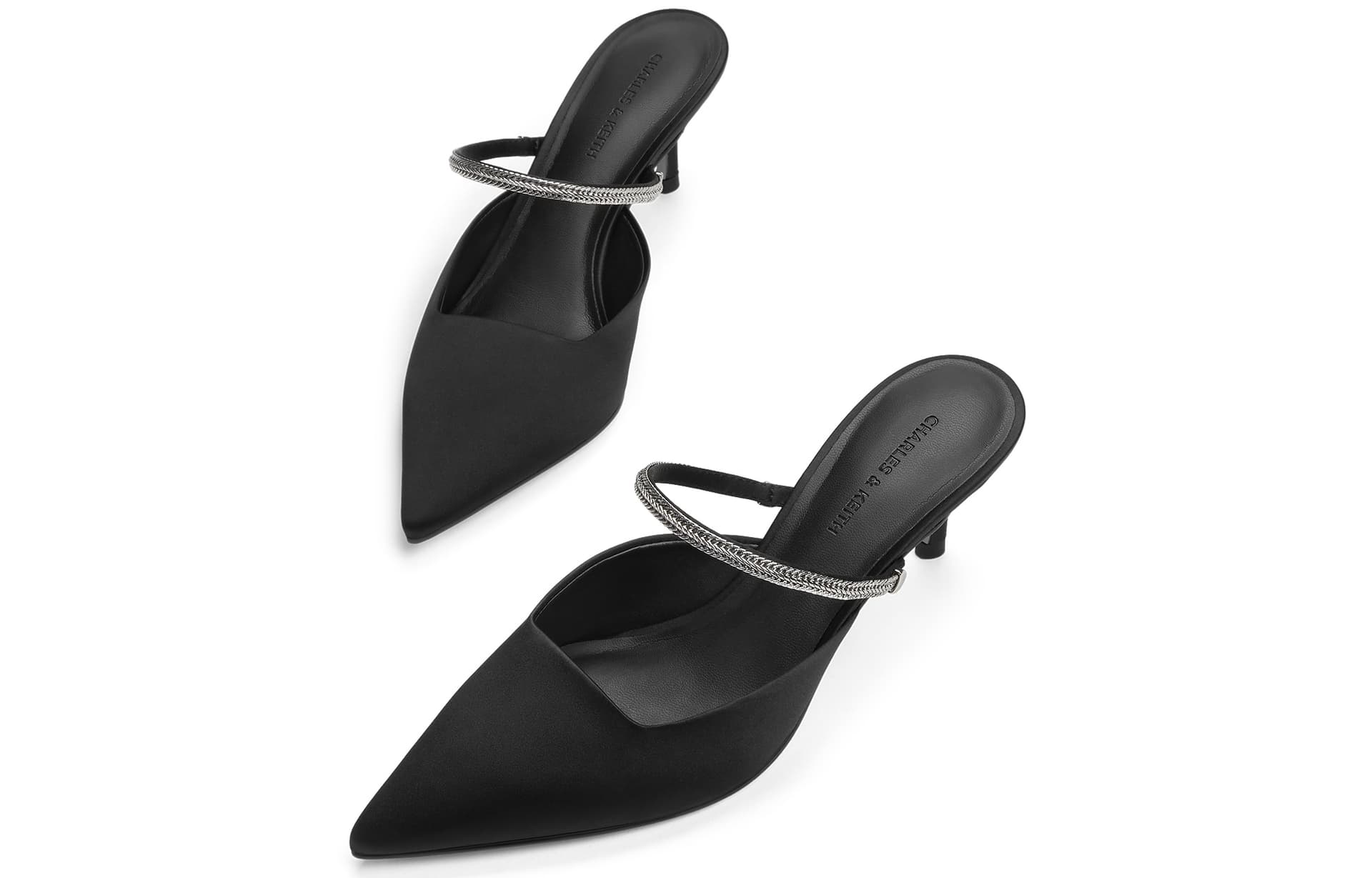 Сандалии CHARLESKEITH ck PU 6.2cm BLACK TEXTUREDSilver - изображение 3