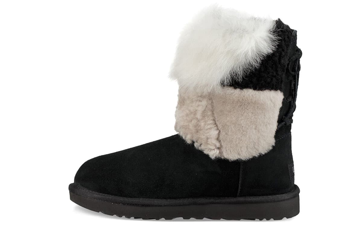 Ботинки зимние UGG Classic Short Patchwork Fluff - изображение 1